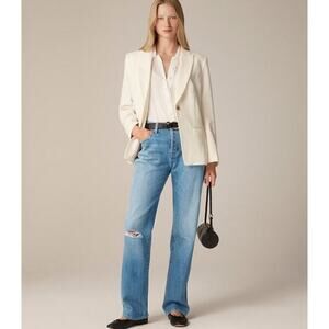 J.Crew '84 Slouchy Distressed Relaxed Fit Jeans Medium Blue Size 26